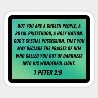 Bible Verse 1 Peter 2:9 Sticker